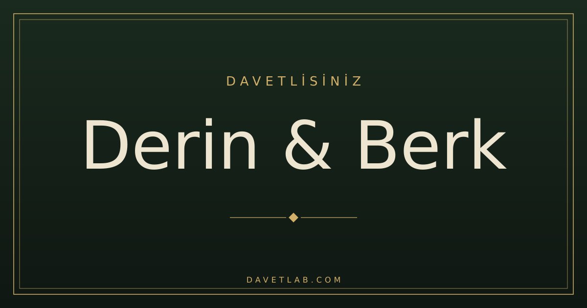 Online Düğün Davetiyesi örneği: WhatsApp'ta paylaşıldığında görünen kart